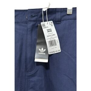 Adidas Skate Chino Pants Men's Size 32 x 32 Skateboarding Wide Leg 3 Stripe
